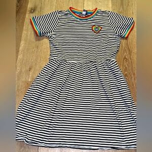 Hot Topic striped rainbow dress